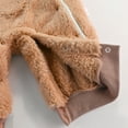 thumbnail image 5 of Baby Jumpsuit Hooded Cute Bear Ear Long Sleeve Romper Bodysuit Warm Outfits Winter Coat Outfits for Girls Boys 6-9 Months, 5 of 6