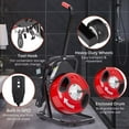 thumbnail image 4 of Drain Cleaner Machine 50FT x 1/2 Inch, Professional Electric Drain Auger Sewer Auger Fits 1 to 4 Inch Pipes with 4 Cutter & Air-Activated Foot Switch, 4 of 7