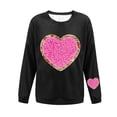 thumbnail image 4 of ICHUANYI Valentine's Sweatshirt for Women Cute Love Heart Shirts Casual Long Sleeve Valentine Tshirt Clothes Pullover Top, 4 of 4