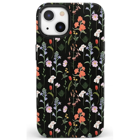 Casely iPhone 14 Case | Secret Garden | Mixed Floral Case (Bold Compatible with MagSafe)