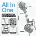 thumbnail image 5 of BLACK+DECKER Stainless Steel Dual Shower Heads with 5-Spray Setting Shower Head System, Chrome, 5 of 7