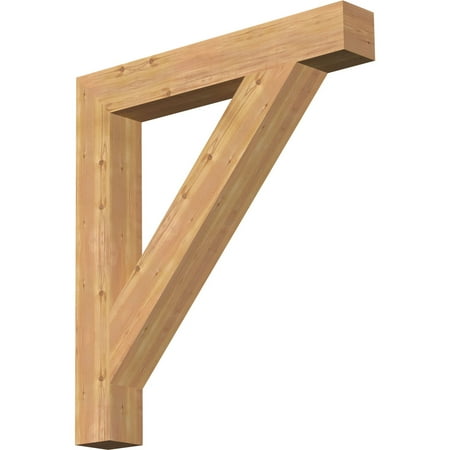 

Ekena Millwork 5 1/2 W x 40 D x 44 H Traditional Block Smooth Bracket Western Red Cedar