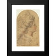 thumbnail image 2 of Camillo Procaccini 11x14 Black Modern Framed Museum Art Print Titled - Woman's Profile to Right, 2 of 5