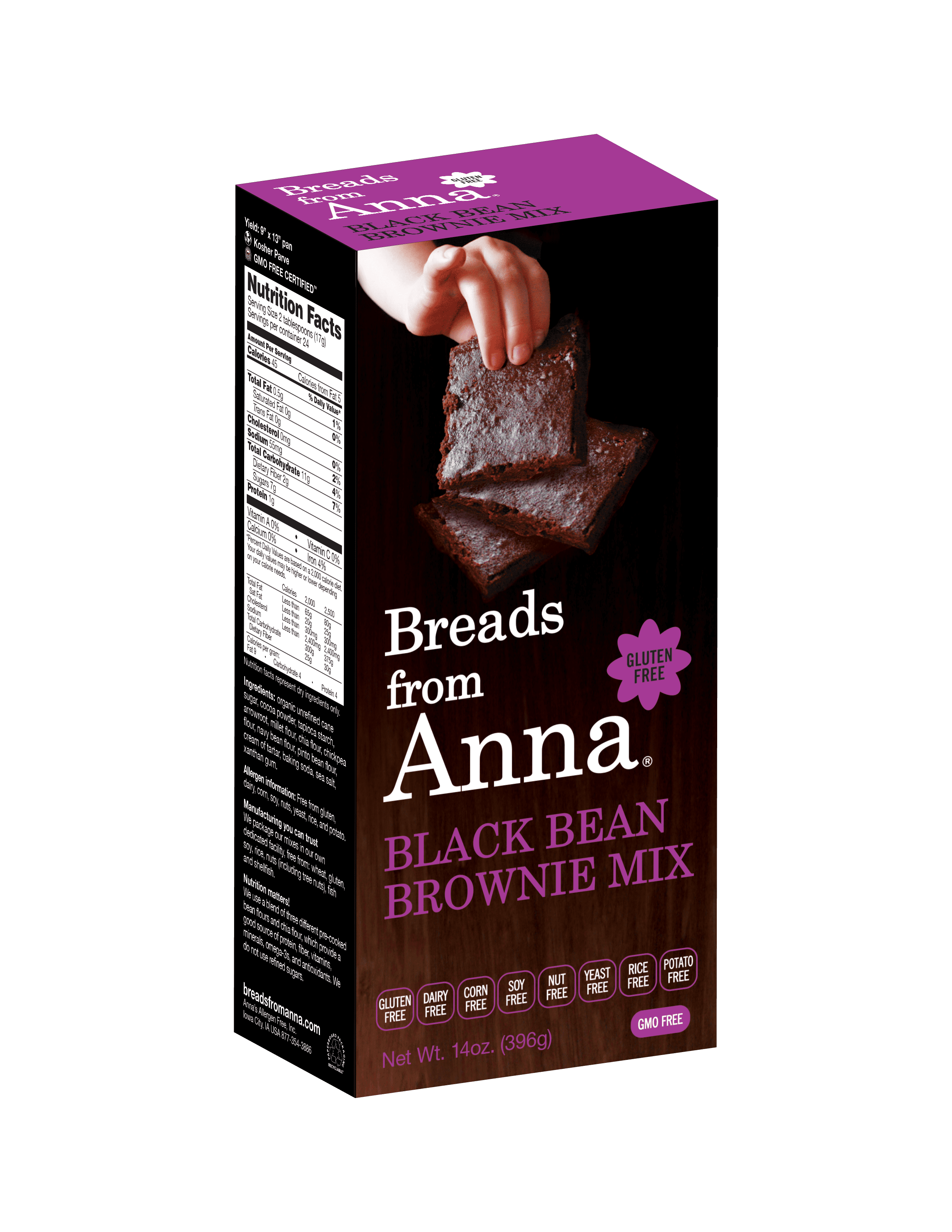 Breads From Anna GlutenFree Black Bean Brownie Mix