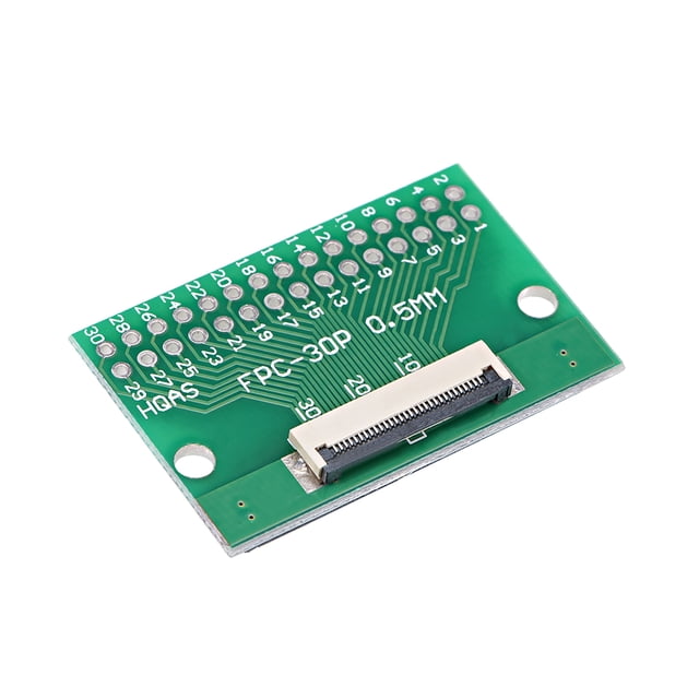 PiccoCasa Adaptador de Placa Convertidor PCB de 30 Pines 0.5mm 1mm a DIP 2.0mm