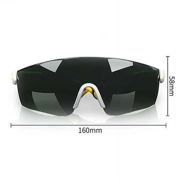 YUMILI Lunettes de Soudage - Empêche la Buée, les Rayures, les Chocs, la Protection UV Rouge, les Jambes Ajustables, Lunettes de Soudage