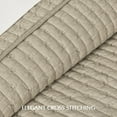 thumbnail image 3 of EVERGRACE Cross Stitch Pre-Washed Cotton Quilt Bedding Set King Size, Oversized 3 Pieces Lightweight Bedspread Coverlet for All Season, with 2 Matching Shams, Driftwood, 108"x96", 3 of 8