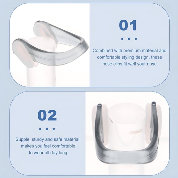 BESTSKY Professional Silicone Nose Plugs for Swimming Comfortable Fit and Convenient Storage Black 5 Pack