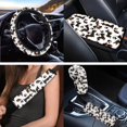 thumbnail image 3 of Uorisanigo Dachshund Print Set of 18 Auto Seat Protector Cover+Seatbelt Cover+Armrest Protector+Car Steering Covers+Gear Shift & Handbrake Covers+Headres+Keychains+Coaster for Women Men, 3 of 7