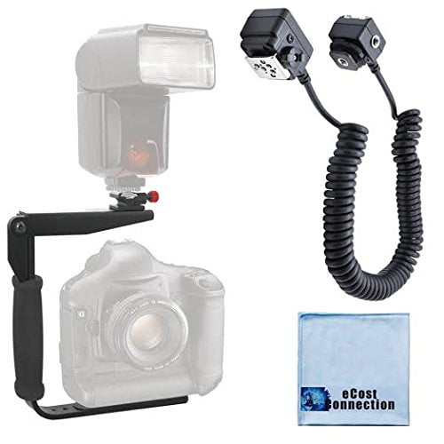 180 Degree Quick Flip rotating Flash Bracket & Heavy Duty OffCamera