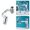 silver, variant on Faucet Extender for Universal Large Angle Swivel Faucet Attachment with Sprayer Modes for Bathroom and Kitchen - Easy Rotating Linkage Universal Fit High Water Nozzle