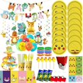 thumbnail image 2 of Globos de cumpleaños de Pokémon para niños, Kits de decoraciones para fiestas temáticas de Pikachu, platos de papel, vasos, servilletas, suministros para eventos, Baby Shower, nuevo, 2 of 5