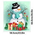 thumbnail image 3 of Clearance! Border Locker Dishwasher Christmas Snowman Refrigerator Magnet Magnet, 3 of 5