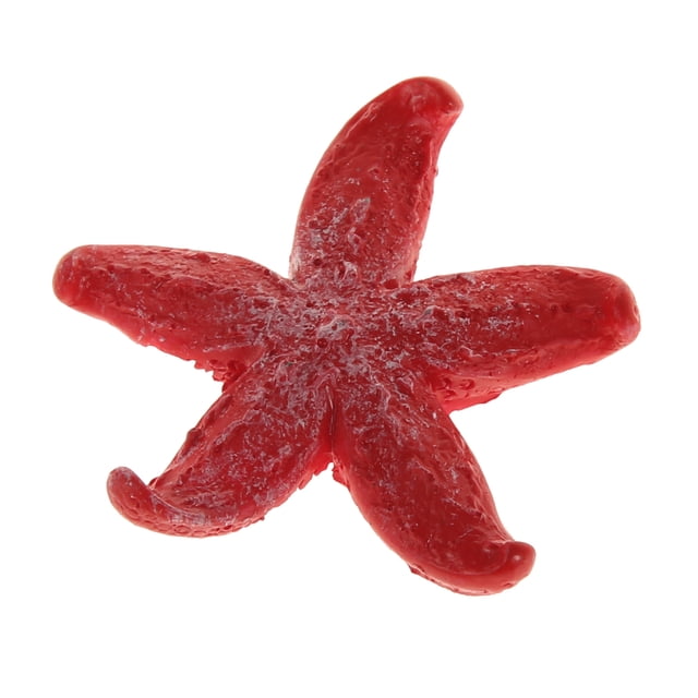 Decoración de arrecife de coral, mini decoración de coral sintético para decoración de acuario, rojo, 1.69 x 1.69 pulgadas