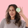 thumbnail image 2 of OPALESQUE 2pcs Foldable Travel Hair Brushes with Mirror Shell Shape,Metallic Shinning, Portable Pocket Hair Brush, Mini Hair Comb Compact Size, 7.5x8cm,Gifts for Girls women, 2 of 7