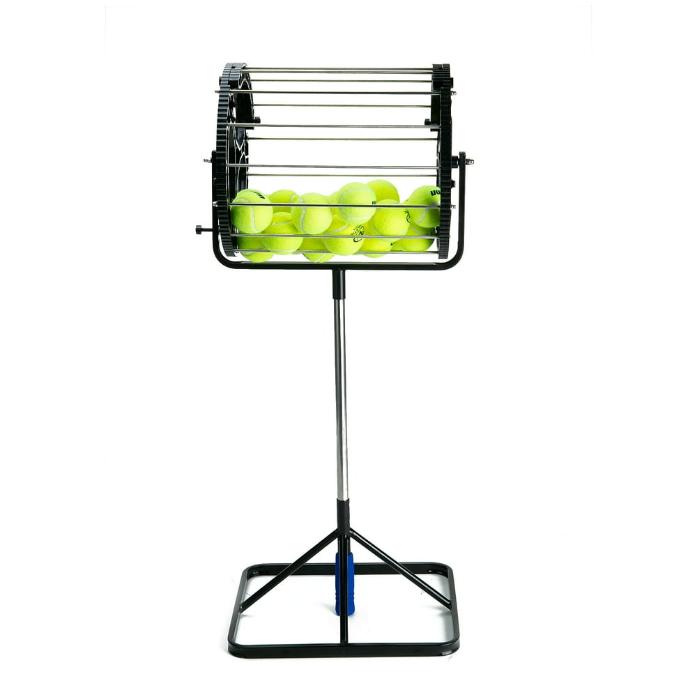 Mind Reader Tennis Ball Hopper Roller and Stand, Tennis Ball Collector