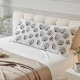 thumbnail image 4 of Black Dandelion Body Pillow Covers 20"x60", Country Modern Minimalist Flower Soft Brushed Microfiber Breathable Throw Pillow Covers, Decorative Pillowcase with Zipper for Couch Sofa Bedroom, 4 of 9