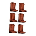 thumbnail image 2 of 6 piezas de botas de vaquero, cajas de flores, centro de mesa, suministros de cumpleaños, manualidades artísticas, botas Marrón, 2 of 9