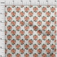 thumbnail image 3 of oneOone Polyester Lycra White Fabric Asian Retro Floral Sewing Craft Projects Fabric Prints By Yard 56 Inch Wide, 3 of 4