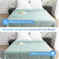 thumbnail image 5 of CHOSHOME Dual-Sided Cooling Comforter King Size, Washable Lightweight Cooling Blanket with Q-Max > 0.5 Arc-Chill Cooling Fiber, Cool Sleeping Summer Blanket for Night Sweats Hot Sleeper (90"x 108"), 5 of 7