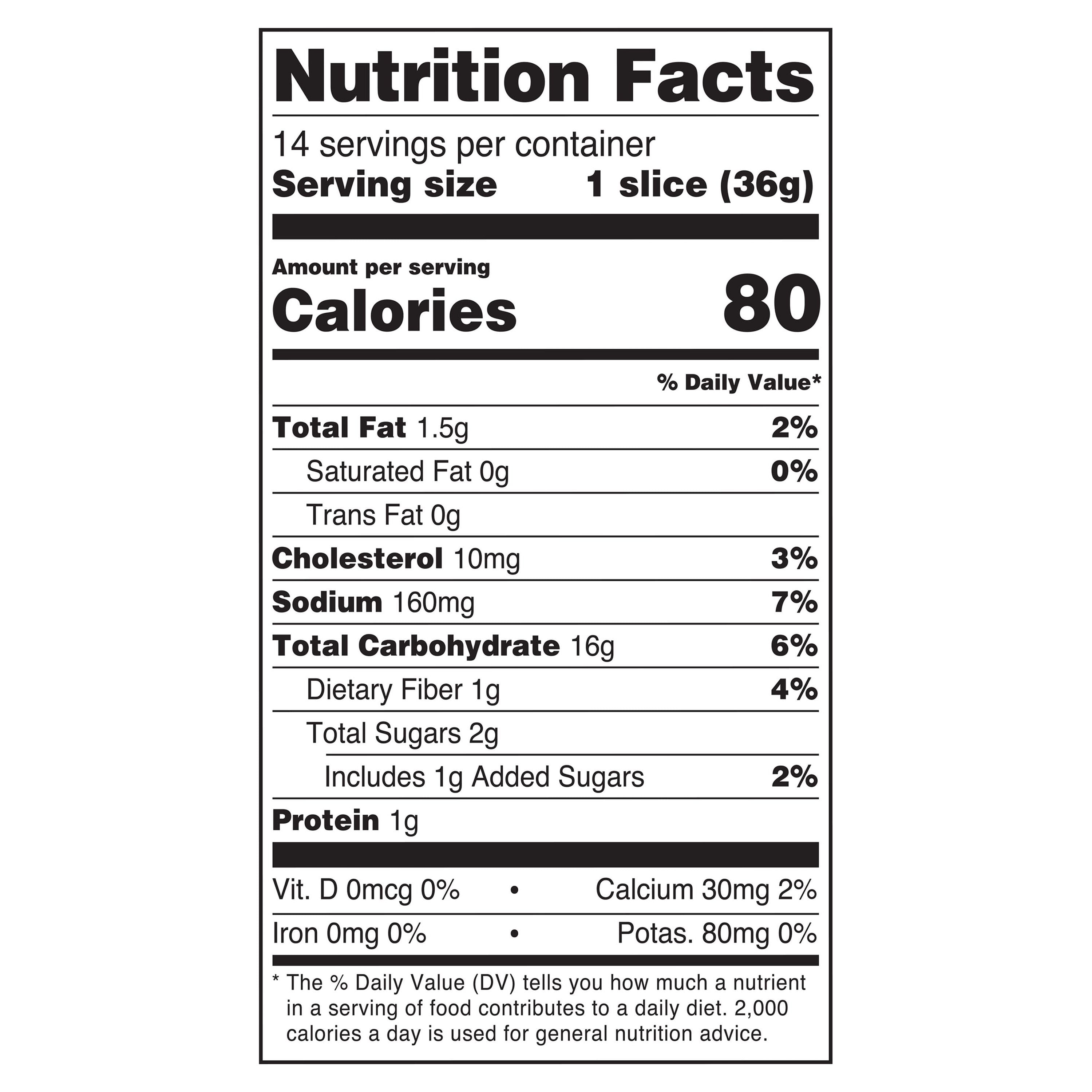 Sam's Choice Gluten-Free White Bread, 18 oz