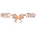 thumbnail image 1 of Cardigan Clip Classic Gorgeous Cute Bow Cardigan Sweater Clip Shawl Collar Clips Rhinestone Decorative Metal Buckle Brooch, 1 of 2