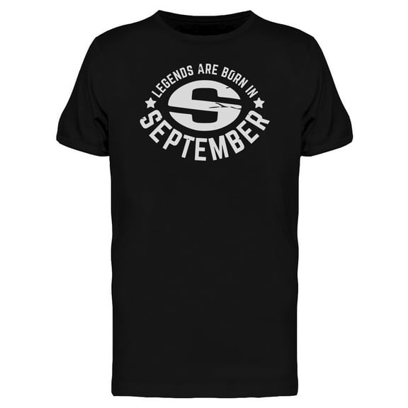 Born In September Quote Art Tee Men's -Image by Shutterstock