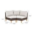 thumbnail image 6 of POCASSY 72.4" Wide Outdoor Wicker Curved Patio Sectional with Cushions, 6 of 6