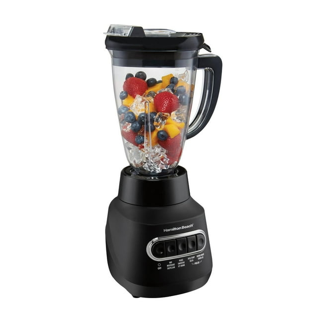 Hamilton Beach Multi-Blend® Blender with Stainless Steel Ice-Crushing Blades, 48 oz Jar, Black, 58180JC