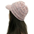 thumbnail image 3 of Besolor Women's Winter Cable Knit Hat Beanies Soft Slouchy Warm Solid Color Girls Beanie Cap with Visor Brim, 3 of 3