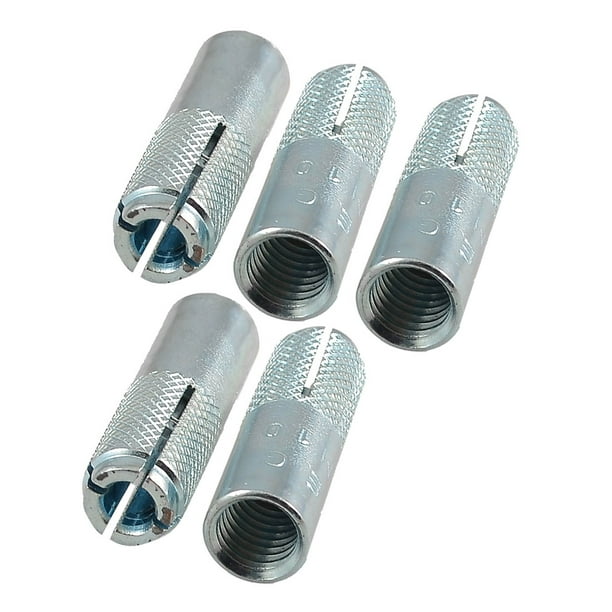5 Pcs M10 Thread Metal Sleeve Anchors Tool Expanding Expansion Bolt