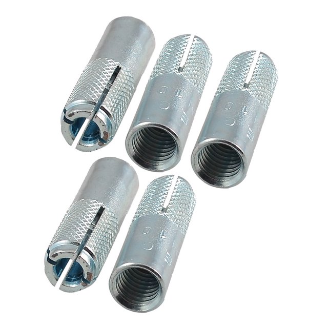Unique Bargains 5 Pcs M10 Thread Metal Sleeve Anchors Tool Expanding Expansion Bolt