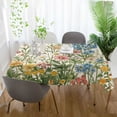 thumbnail image 3 of Yayeee Tablecloths 60" x 90" Rectangle Wrinkle Resistant Party Table Cover, Colorful Wildflowers, 3 of 8