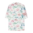 thumbnail image 4 of DOLKFU Breathable, Lightweight Floral Print Polyester, Cardigan (Women's) L, 4 of 5