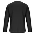 thumbnail image 4 of Puntoco Mens Sweater V-neck Knit Sweaters Casual Waffle Pullover Sweater for Men Black 14(XXXL), 4 of 5