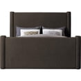 thumbnail image 3 of Meridian Furniture Elias Brown Boucle Fabric Full Bed, 3 of 9