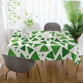 thumbnail image 3 of Yayeee Tablecloths 60" x 120" Rectangle Wrinkle Resistant Party Table Cover, Green Dot Triangles Pattern, 3 of 8