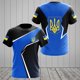 thumbnail image 1 of Camiseta con bandera de Ucrania para hombre, Jersey de manga corta de camuflaje del ejército ucraniano, ropa de calle con cuello redondo de gran tamaño, Verano, 1 of 4
