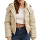 thumbnail image 2 of Chaquetas y abrigos casuales con capucha de manga larga para mujer, chaqueta de invierno lisa de manga larga, abrigo con cremallera, blusa, abrigo para mujer, 2 of 6