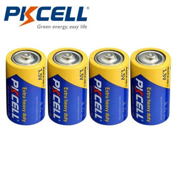D Cell 1.5V R20P Heavy Duty D UM-1 Battery 4Pcs