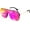Purple, variant on FEISEDY Unisex Adult Classic Siamese One Piece Sunglasses Rimless Stylish Retro Design for Men B2574