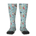 thumbnail image 1 of Fotbe Animal Dog Calcetas Divertidas Estampadas para Hombre y Mujer, Calcetas de Algodón hasta la Rodilla para Caminar, Correr, Enfermería y Embarazo, 1 of 6