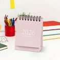 thumbnail image 4 of Minimalist Morandi Mini Desk Calendar 2026 - Slim Cute Desktop Ornament, Ideal Table Calendar for Home Office Dorm, Small Calendar for Daily Schedule Planning Desk Decor Gift, 2*3*4in, Pink, 4 of 7