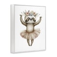 thumbnail image 2 of Stupell Industries Contemporary Dreamy Sloth Ballet with Flowers White Framed Giclee Art, 16 x 20, by LSR Design Studio, 2 of 8