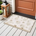 thumbnail image 6 of Coastal Beige Coral Bathroom Rug Washable 2x3 Entryway Rug Non Slip Summer Ocean Starfish Conch Nautical Front Door Mat Low Pile Indoor Doormat Throw Floor Carpet for Kitchen Bedroom Entrance, 6 of 8
