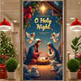 thumbnail image 6 of Decorative Design Christmas Banner Nativity Scene Religious Decoration Holiday Decor for Christmas Celebration Religious Event Family Gathering, 6 of 8