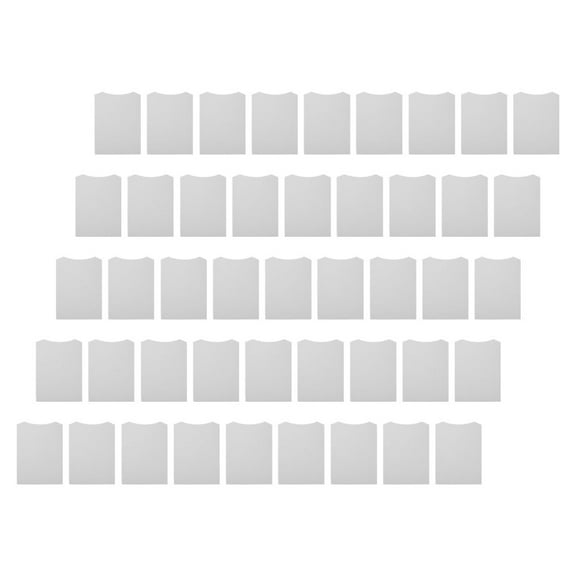 Hemobllo 50Pcs Lightweight White Cardboard Shirt Inserts for Professional Garment Presentation