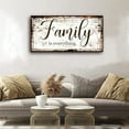 thumbnail image 3 of AatoeaX Family is Everything Wall Decor-Rustic Family Quote Print Canvas for Farmhouse-Family Signs Canvas Wall Art-Retro Artwork Wall Decoration for Living Room,Bedroom,Home Decor,Ready to Hang, 3 of 4
