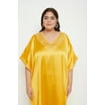 thumbnail image 2 of Oussum Plus Size Embroidered Kaftan Dresses for Women Long Solid Caftan Dress, 2 of 8