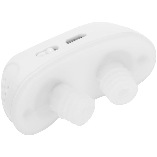 Dispositivos antirronquidos, Tapones de ventilación nasales antirronquidos portátiles eléctricos Dispositivo de solución de ronquidos Unisex para el hogar USB para Dormir(Blanco) Ecomeon no